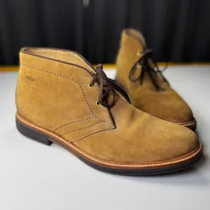 UGG Mens Chukka Boots 10.5 Brown Suede Leather Treadlite Comfort Leather Lined