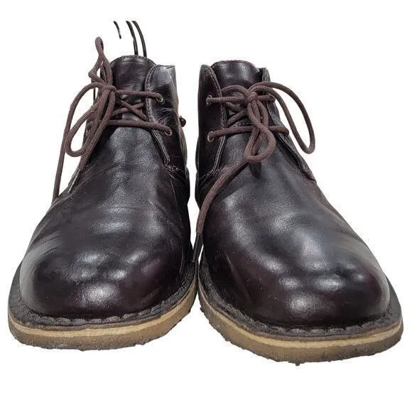 UGG Men's Leighton Chukka‎ Boots 3275 Brown size 12 Leather Comfort Work Casual