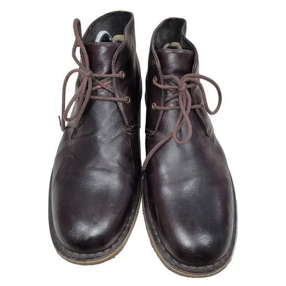 UGG Men's Leighton Chukka‎ Boots 3275 Brown size 12 Leather Comfort Work Casual