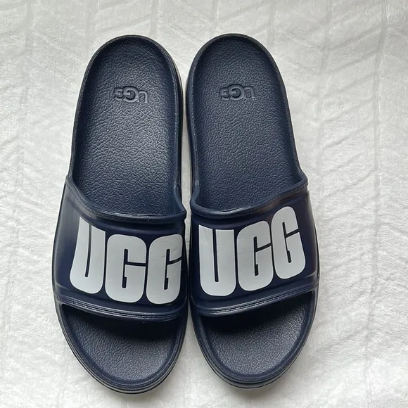 UGG Men’s Wilcox Slide Sandals - Dark Sapphire.