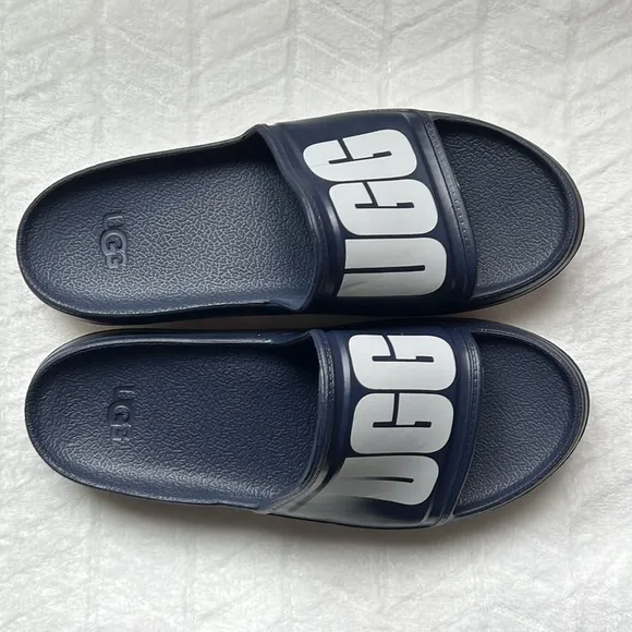 UGG Men’s Wilcox Slide Sandals - Dark Sapphire.