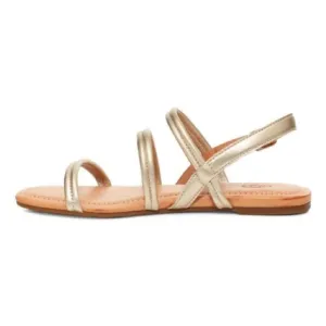 UGG MYTIS STRAPPY LEATHER SANDAL - GOLD SIZE 9 (NEW)