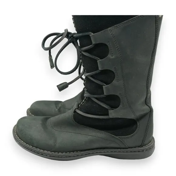 UGG Torrey Shearling Leather Suede‎ Lace Up Boots Size US 10 EU 41 MSRP $250
