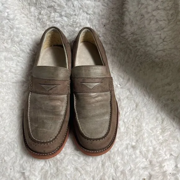 Ugg Australia Men Barren Nubuck Penny loafers slip on size 9.5