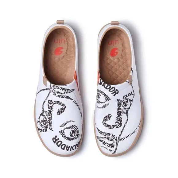 UIN Men's Walking Shoes Slip On Loafers (ABSTRACT DALI TOLEDO I)