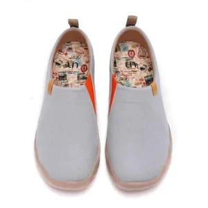 UIN Men's Walking Shoes Slip On Loafers (Toledo Grey)