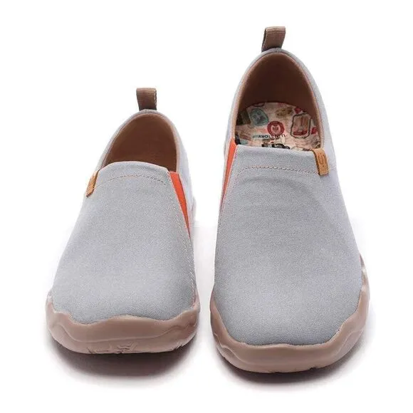 UIN Men's Walking Shoes Slip On Loafers (Toledo Grey)