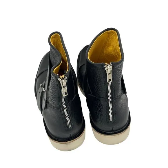 Umberto Luce Men's Hand Crafted Deyoung Boots in Black Size 11/12