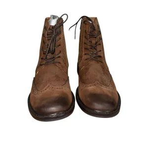 Unlisted Kenneth Cole Buzzer Mens Boots SZ 8.5 In Tan  Brown