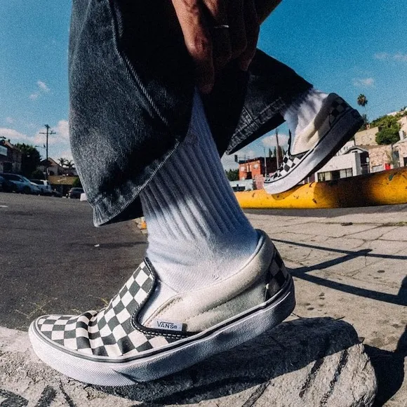 Urban Outfitters Free People Vans Women's Classic Checkerboard Slip on Sneakers
