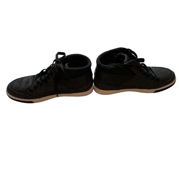 US POLO ASSN SNEAKERS HIGH TOPS SHOES RUBBER SOLE MILA4 ZIP LACE UP SZ 6