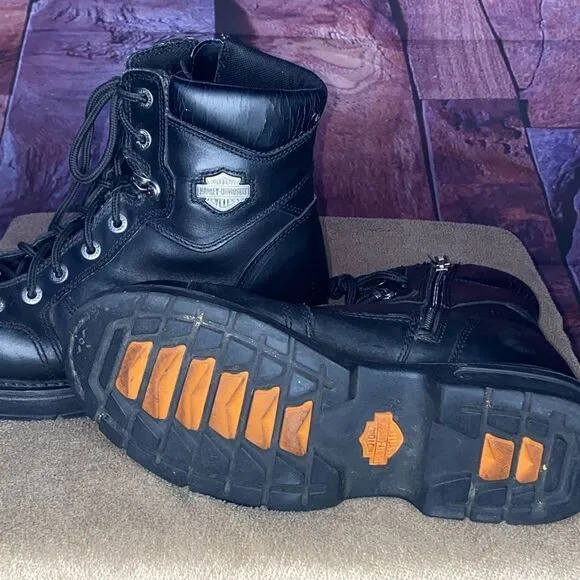 Used Harley Davidson riding boots in size 8 1/2