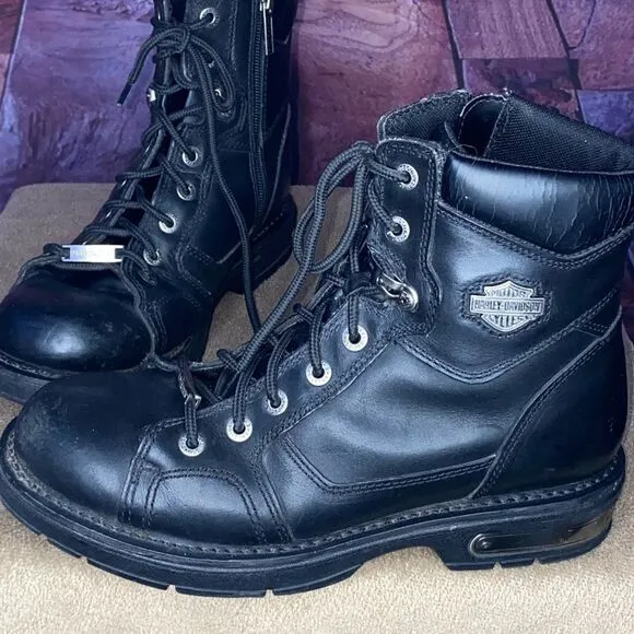 Used Harley Davidson riding boots in size 8 1/2