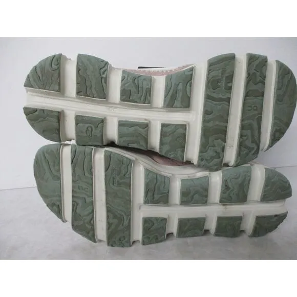 USED On Women's Cloudaway Sneakers, Ice/Moss/White-Size 9.5