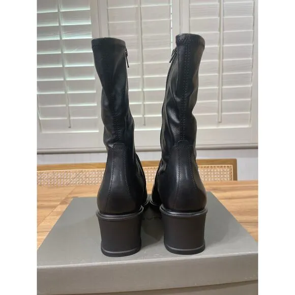 Vagabond Aino Black Boots Size 8 US 38 EU NIB Contemporary Stretch Ankle Boots