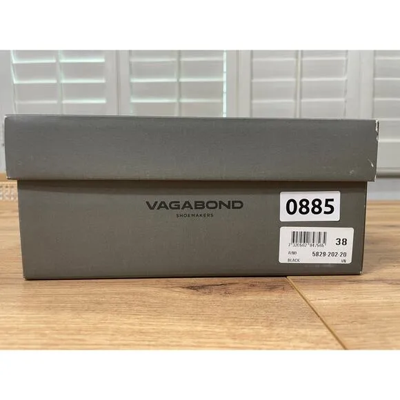 Vagabond Aino Black Boots Size 8 US 38 EU NIB Contemporary Stretch Ankle Boots