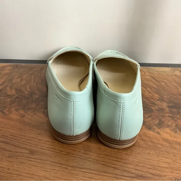 Vagabond Cleo Dusty Mint Classic Loafers, New in Box