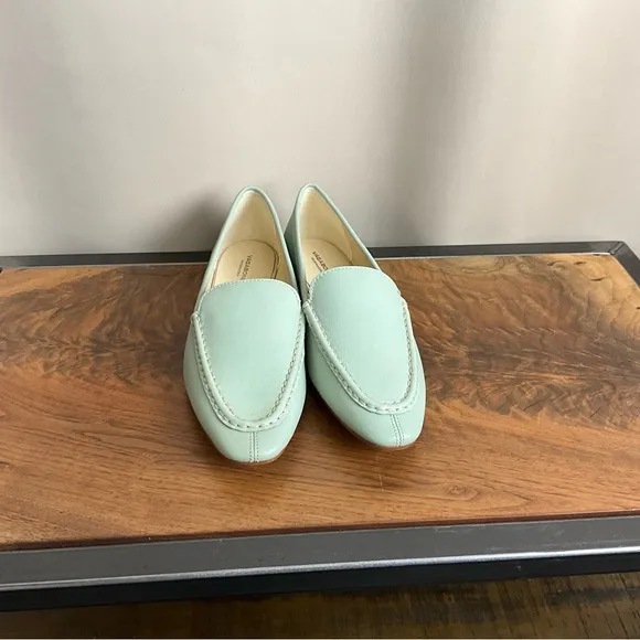 Vagabond Cleo Dusty Mint Classic Loafers, New in Box