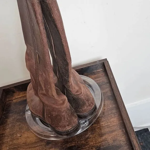 Valverde Del Camino Riding Equestrian Tall Leather Boots Womens Brown Size 9