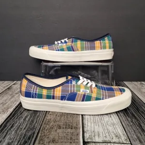 VANS Anaheim Factory 44 DX Low Top Plaid Canvas men Size 10 Sneakers VN0A5KX45TK