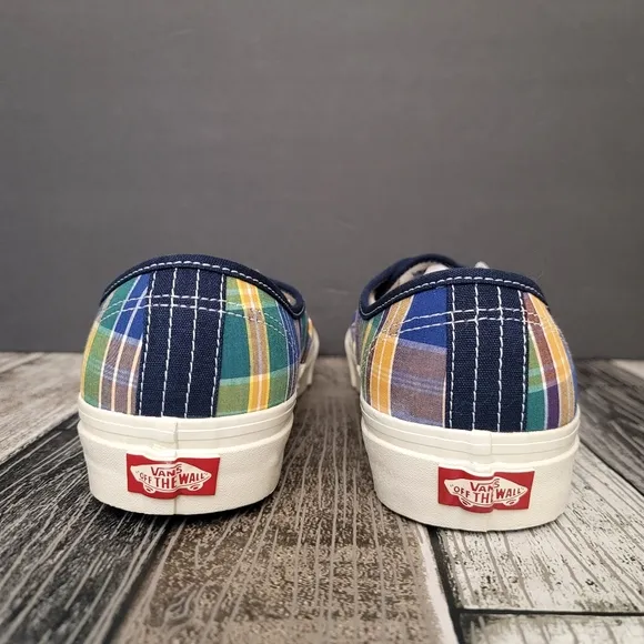 VANS Anaheim Factory 44 DX Low Top Plaid Canvas men Size 10 Sneakers VN0A5KX45TK