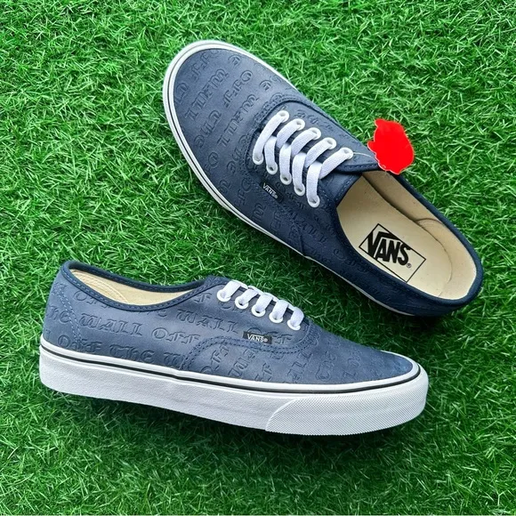 Vans Authentic Deboss Off The Wall Dress Blues True White