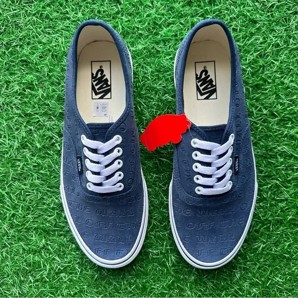 Vans Authentic Deboss Off The Wall Dress Blues True White