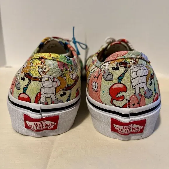 Vans Authentic Era Spongebob All Characters Canvas Customs Sneakers W 7.5 M 6