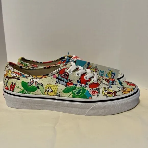 Vans Authentic Era Spongebob All Characters Canvas Customs Sneakers W 7.5 M 6