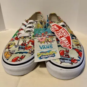 Vans Authentic Era Spongebob All Characters Canvas Customs Sneakers W 7.5 M 6