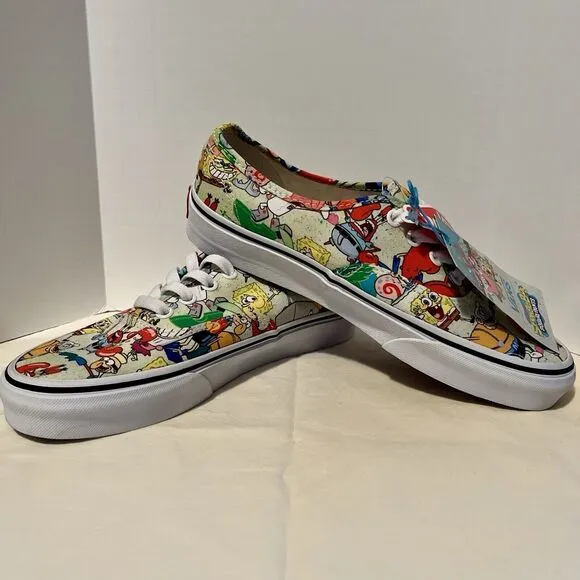 Vans Authentic Era Spongebob All Characters Canvas Customs Sneakers W 7.5 M 6
