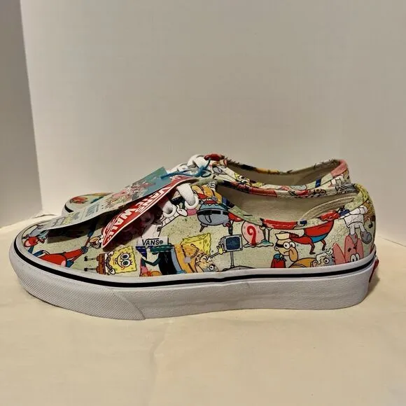 Vans Authentic Era Spongebob All Characters Canvas Customs Sneakers W 7.5 M 6