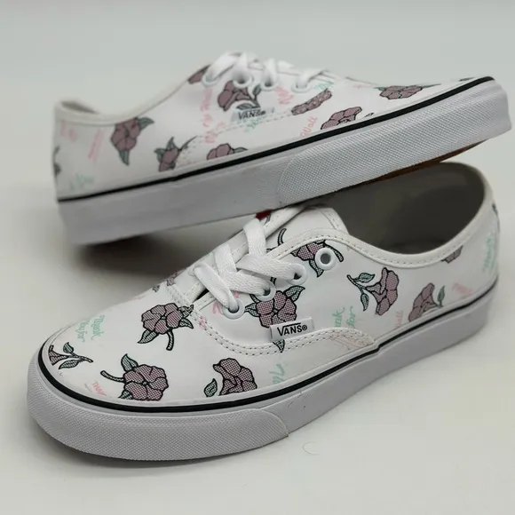 Vans Authentic Floral Print Canvas Sneakers