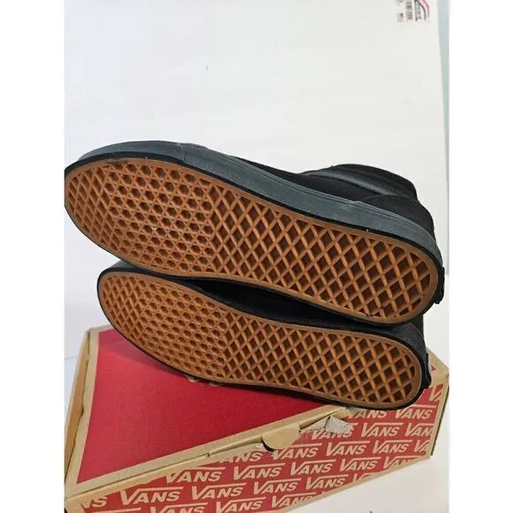 VANS black canvas Ward Hi sneakers. Women's size 11. New in box.