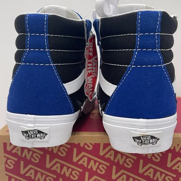 Vans Blue and Black High-Top Sneakers Sk8-Hi BoltSuede/Canvas True Blue/Black