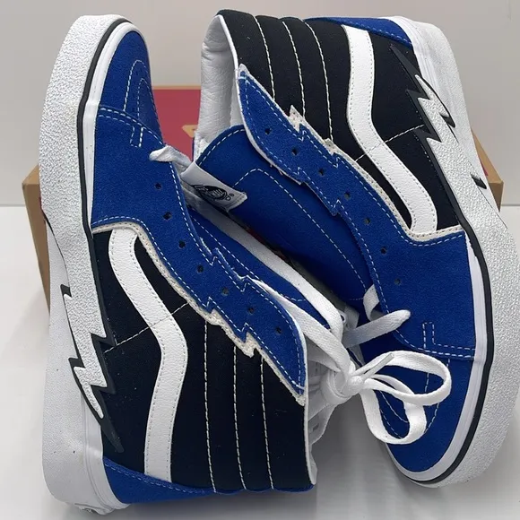 Vans Blue and Black High-Top Sneakers Sk8-Hi BoltSuede/Canvas True Blue/Black