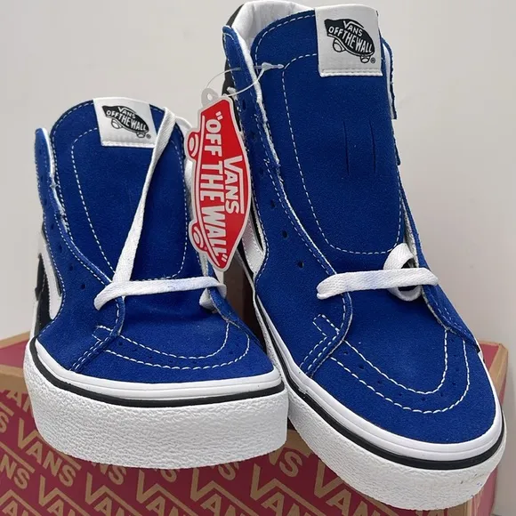 Vans Blue and Black High-Top Sneakers Sk8-Hi BoltSuede/Canvas True Blue/Black