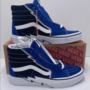 Vans Blue and Black High-Top Sneakers Sk8-Hi BoltSuede/Canvas True Blue/Black