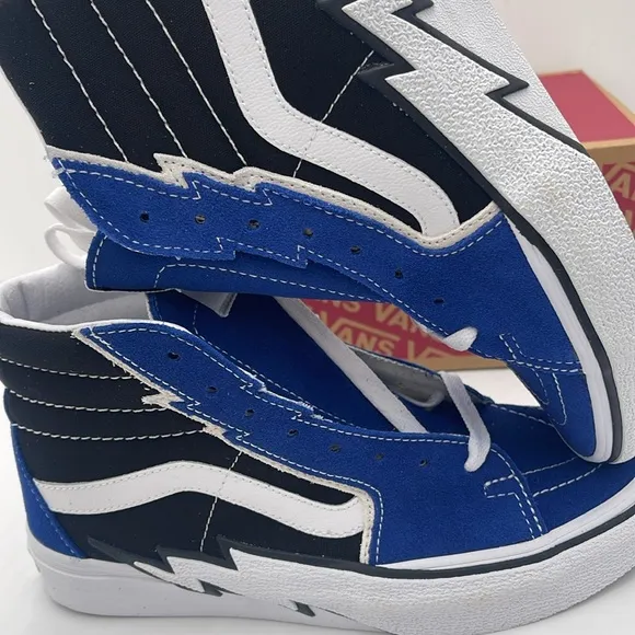 Vans Blue and Black High-Top Sneakers Sk8-Hi BoltSuede/Canvas True Blue/Black