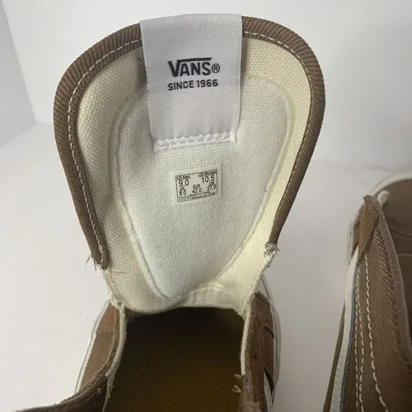 Vans Brown Canvas SK8-HI 138‎ Decon SF Sneakers - Unisex Shoe M-9 W-10.5