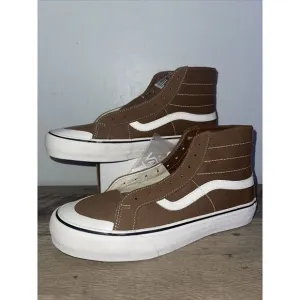 Vans Brown Canvas SK8-HI 138 Decon SF Sneakers - Unisex Shoe M8.5 Or W10