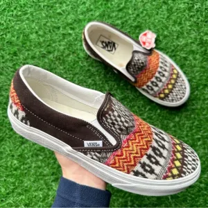 Vans Classic Slip On Fair Aisle Brown