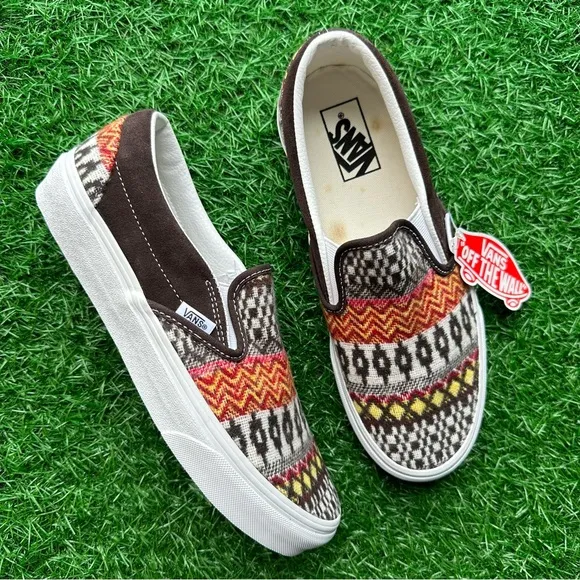 Vans Classic Slip On Fair Aisle Brown