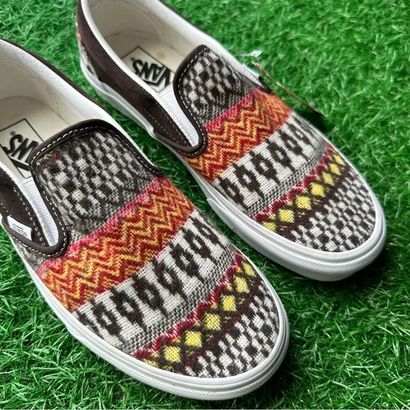 Vans Classic Slip On Fair Aisle Brown