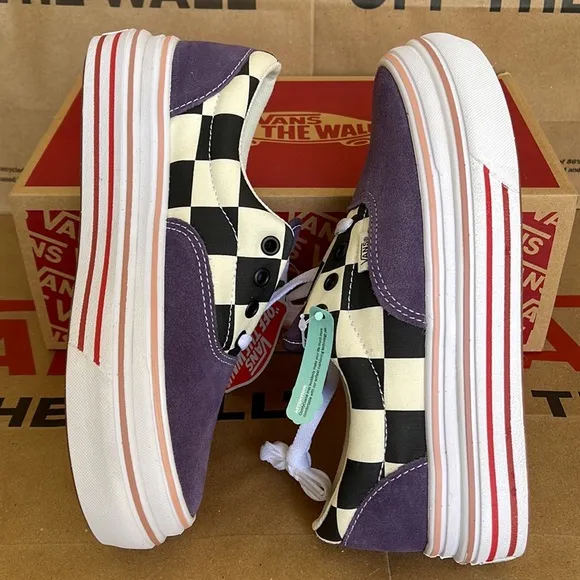 Vans COMFYCUSH ERA Suede/Canvas PurpleV/Classic White sneakers - platforms WMNS