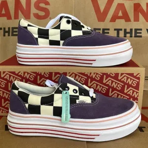 Vans COMFYCUSH ERA Suede/Canvas PurpleV/Classic White sneakers - platforms WMNS