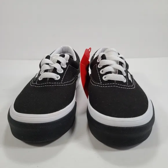 Vans Era Color Block Black White Sneakers Kids Size 13