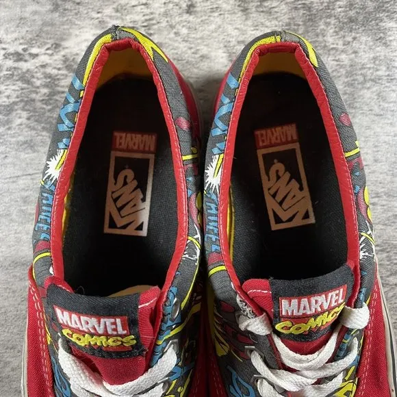 Vans ERA X  Marvel Comics Iron Man Red Canvas Sneakers Shoes Men 5.5 Women 7