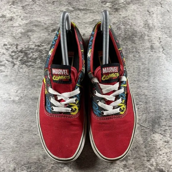 Vans ERA X  Marvel Comics Iron Man Red Canvas Sneakers Shoes Men 5.5 Women 7