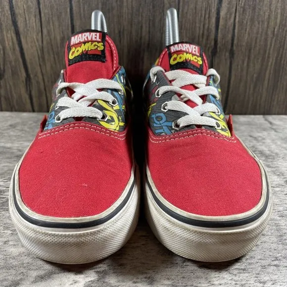 Vans ERA X  Marvel Comics Iron Man Red Canvas Sneakers Shoes Men 5.5 Women 7